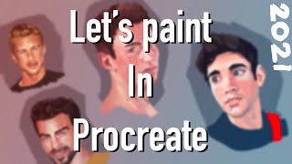 Drawing Faces - Where Ive Been - Update - Procreate Speed Painting