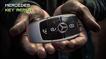 How to Open Mercedes Smart Key Fob | Body Replacement, Circuit Repair & Display Key Conversion