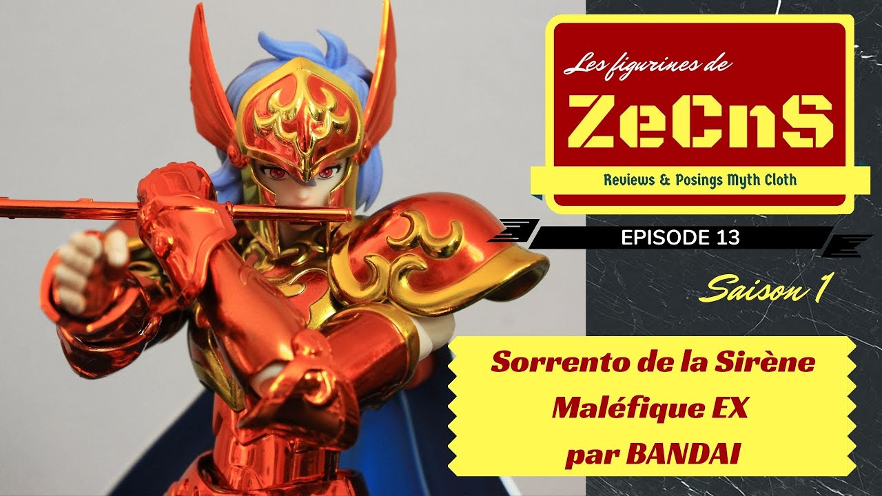 Figurine Saint Seiya Myth Cloth - Sorrento De La Sirène - Bandai Neuve