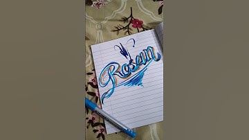 “You’ve NEVER seen ‘Rosen’ written like this 😲✨ | Brush Pen Calligraphy” #shorts #name-12