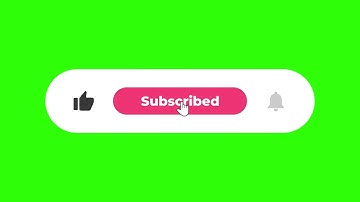 4 YouTube Subscribe Button Green Screen | Like & Subscribe Animation | Free Green Screen Overlay