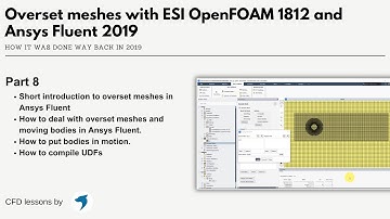 Overset meshes with OpenFOAM and Ansys Fluent | CFD lessons | Part 8