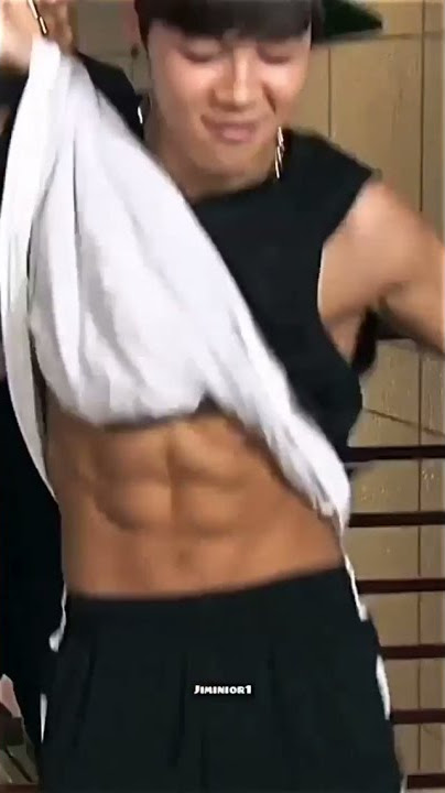 😱😳 Damn! Hot 🥵 Jimin's Six pack abs 😏 #Bts #Trending #Shorts #Jimin