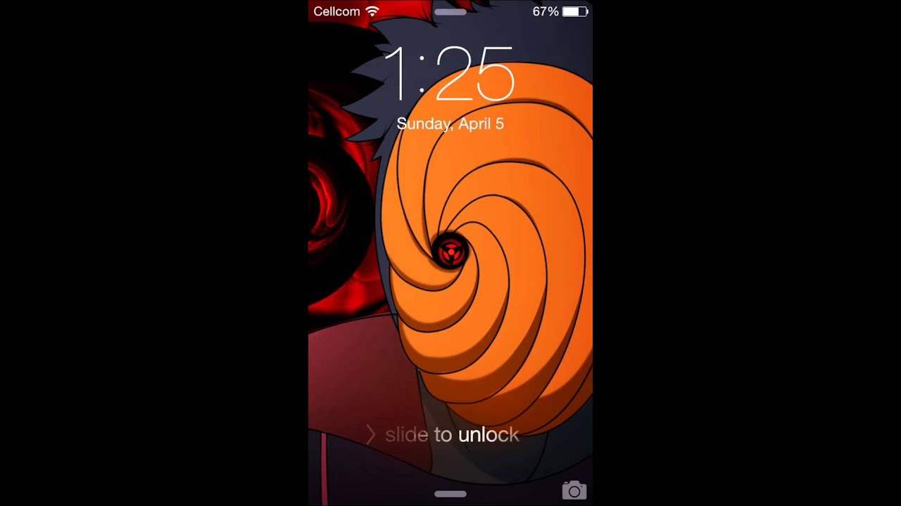 Iphone 6 Lockscreen With The Kamui Style Naruto Youtube