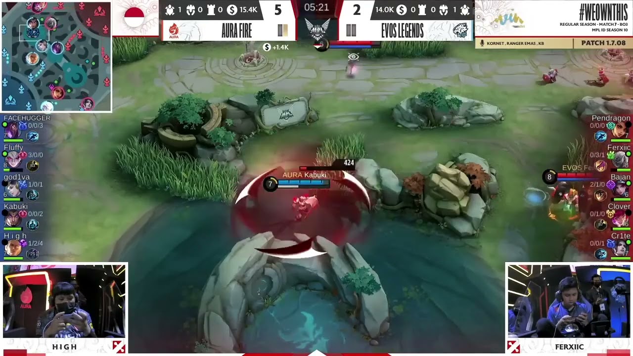 Aura vs EVOS Legends Game 2 MPL ID S10 EVOS vs AURA