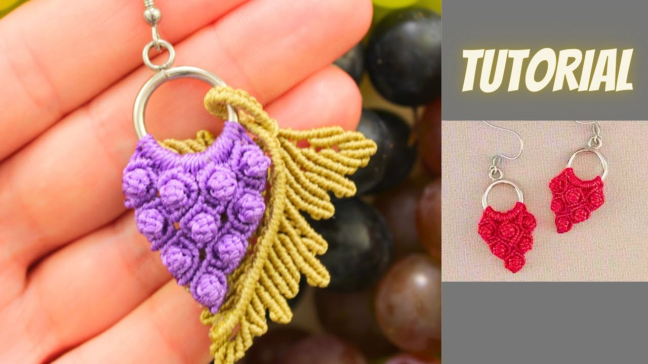 Berry Knot in Micro Macramé: DIY Vine Grapes Pattern