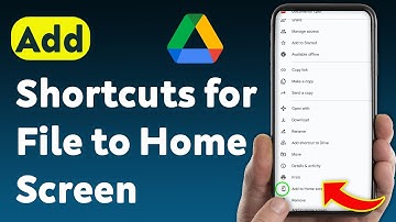 How to Add Shortcuts for Google Drive File to Home Screen (Updated)