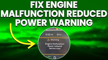 Engine Malfunction Reduced Power Warning: Meaning, Causes And Solutions