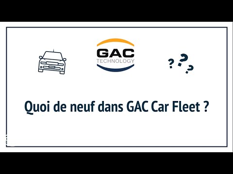 Quoi de neuf dans GAC Car Fleet ? - Décembre 2021