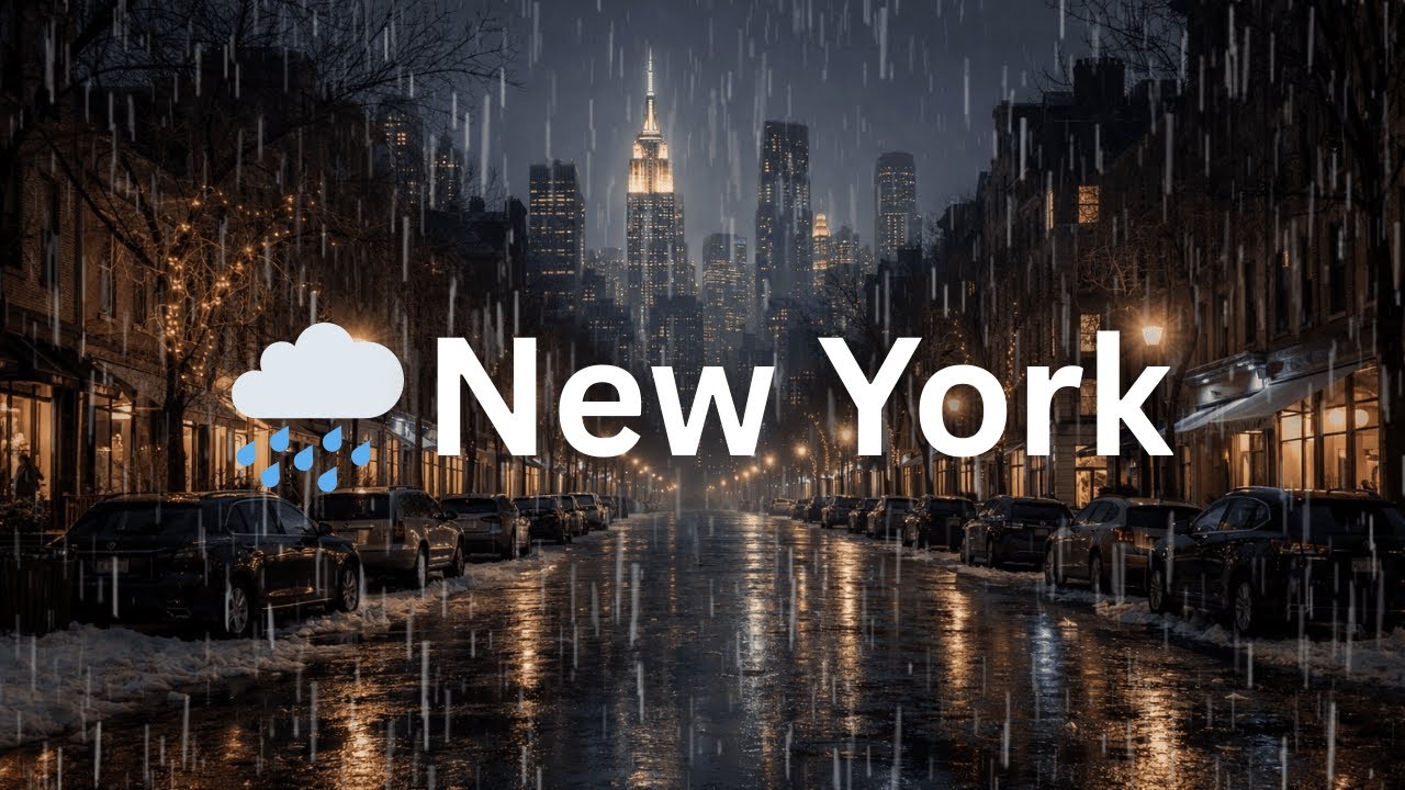 Fall Asleep Fast to Night Rain 🌧️🌙 Powerful Rainy Sounds for Deep Sleep & Comfort | NYC Rain Sounds