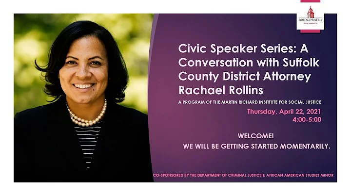 Civic Speaker Series | District Attorney Rachael Rollins