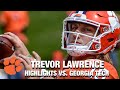 Clemson Quarterback Trevor Lawrence Erupts vs. Georgia Tech