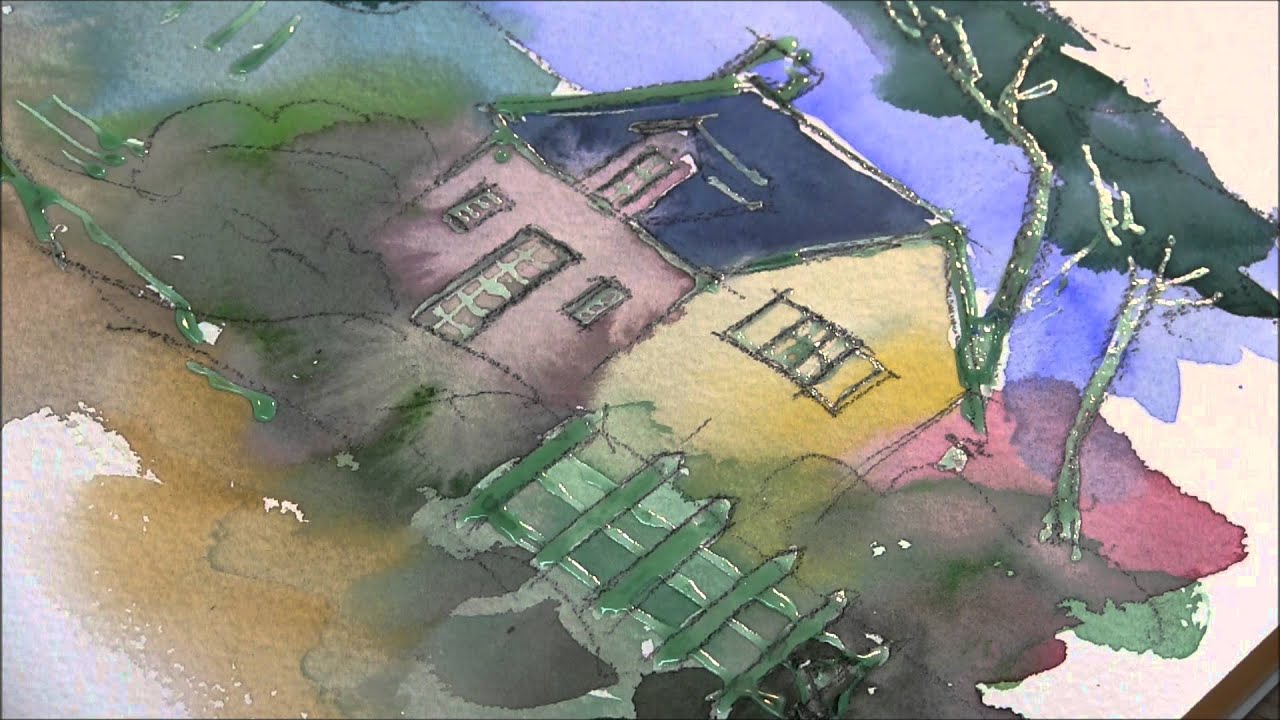 How To Paint With Masking Fluid YouTube