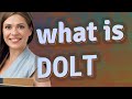 Dolt  meaning of dolt