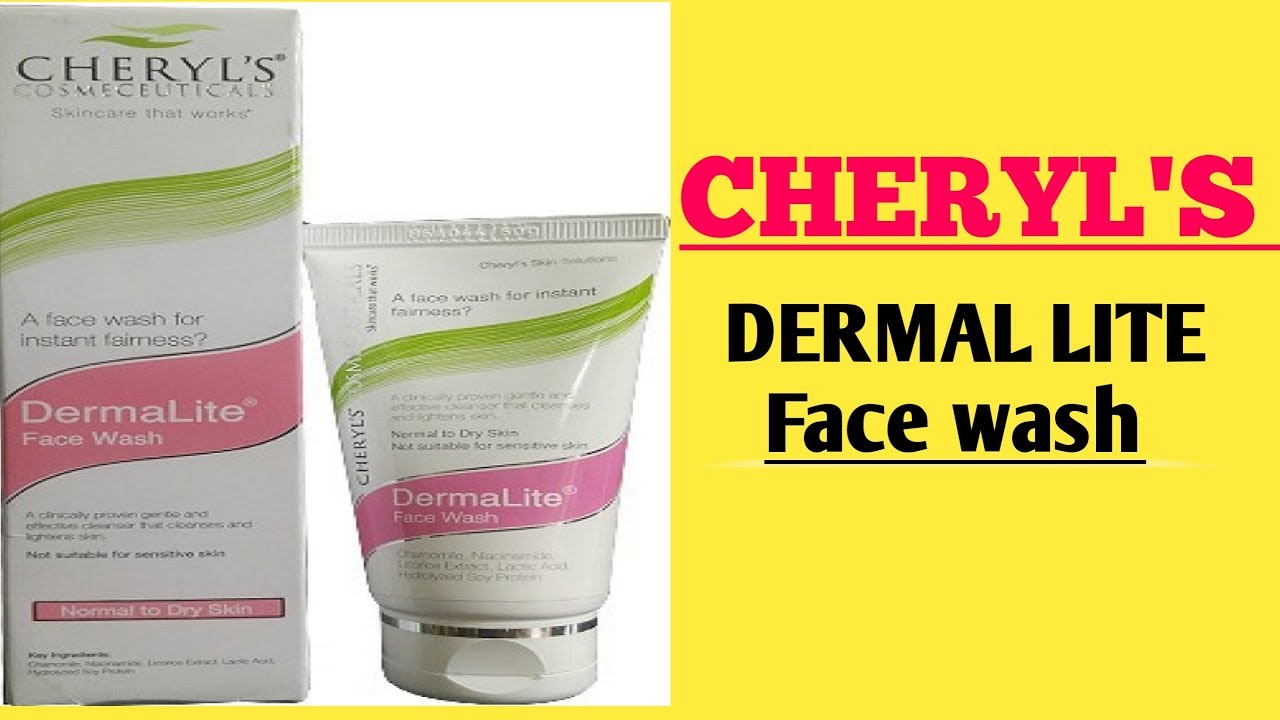 CHERYL'S COSMECEUTICALS DERMALITE FACE WASH reviews (hindi) YouTube