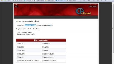 How to create a mySQL database for your cPanel