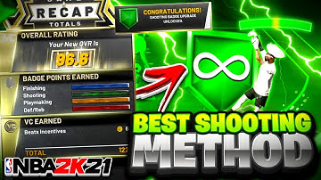 BEST SHOOTING BADGE METHOD in NBA 2K21! (3 BADGES PER HOUR) FASTEST WAY TO GET SHOOTING BADGES 2K21!