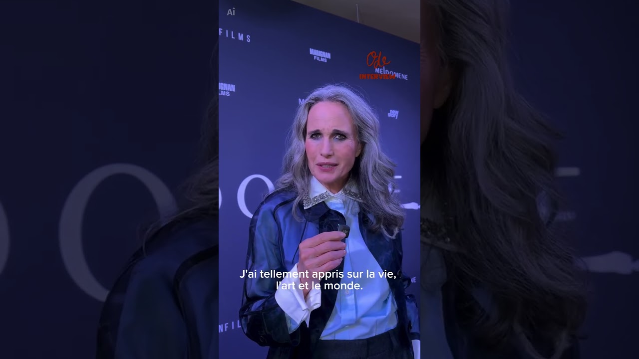 ✨Pourquoi Andie MacDowell aime-t-elle tant la France ? À l’occasion de la sortie de Melpomène, elle