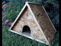 Mini cat house from scrap