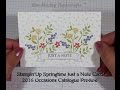Stampin&#39;Up Springtime Just a Note Card with Occasions 2016 Sneak Peek