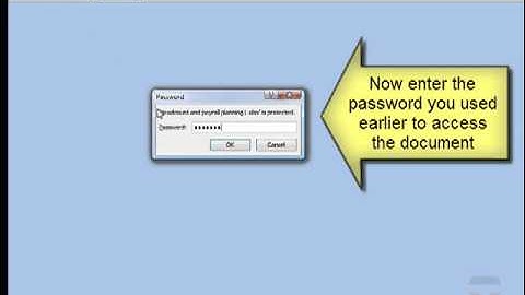 How to Encrypt a Microsoft Office 2007 Document
