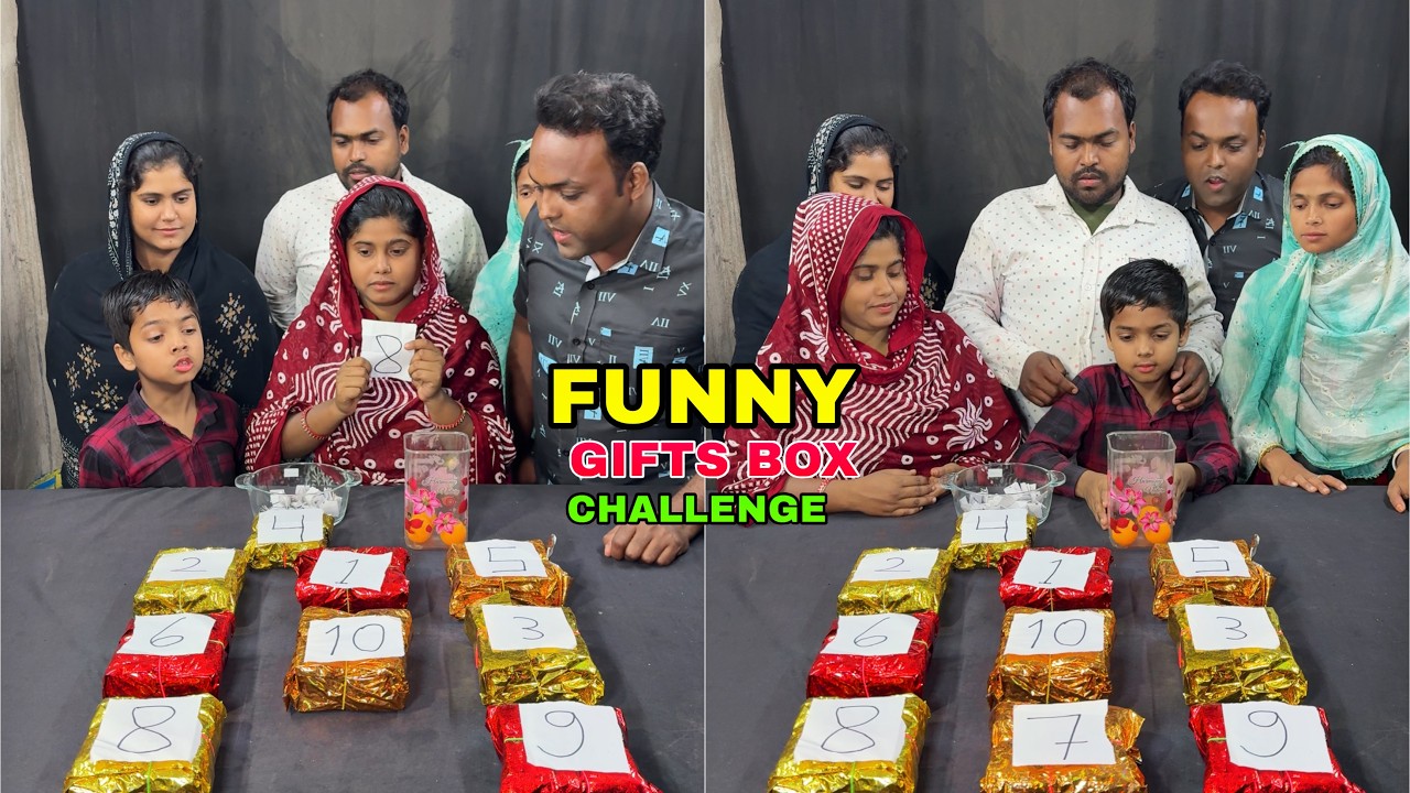 Funny Match The Numbers And Get The Gift Box 😀😀 #gift #box #funny 