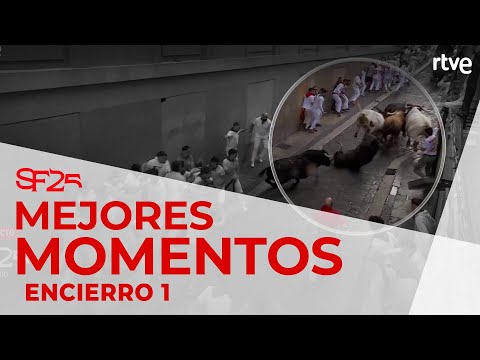 MEJORES MOMENTOS del PRIMER ENCIERRO de San Fermín 2025 | Toros de Fuente Ymbro