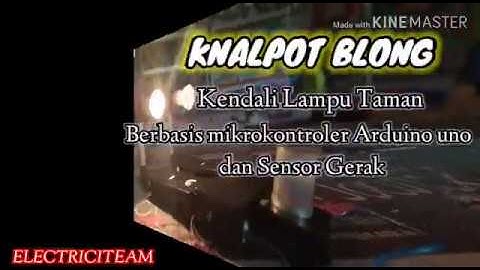 Kendali Lampu Taman Arduino IDE - Electriciteam SMKN 1 Paringin