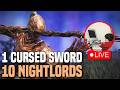 DEFEATING ALL 10 NIGHTLORDS w/ CURSED SWORD ONLY!