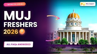 Joining MUJ Watch This First! | Manipal University Jaipur Freshers Guide 2026