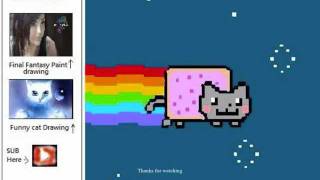 ⁣Nyan cat Speed painting - Funny !