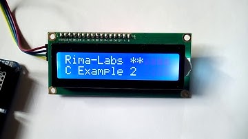 Rima-Labs I2C alphanumeric Display Tutorial#2