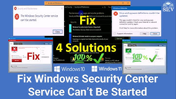 How to Fix "Windows Security Center Service Can’t Be Started" in Windows 11/10 (4 Simple Ways)