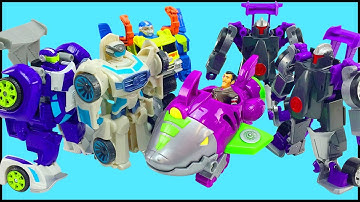 Transformers Rescue Bots Salvage Quickshadow Blurr Morbot Figures Battle Doctor Morocco Shark Bot