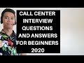 Call Center Interview Questions and Answers for Beginners