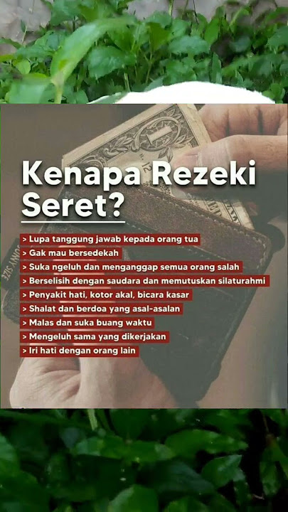 Kenapa Rezeki Seret
