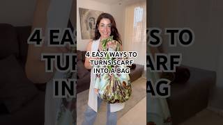 HOW TO MAKE A BAG FROM A SCARF (4 Best Ways 🧣) | Fashion Hack #shorts