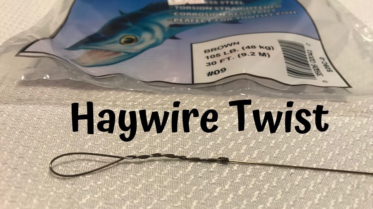 How To Rig Wire Leader - The EASIEST Haywire Twist Tutorial REELREPORTS 