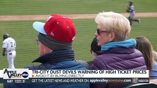 Tri-City Dust Devils warn fans about buying overpriced tickets