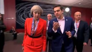 Theresa May in Brussels: PM rules out Brexit negotiations in French