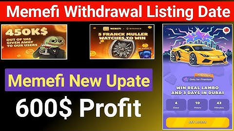 Memefi Withdrawal New Update | Memefi New Update | Memefi Listing Date | Memefi Coin Price