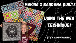 Transform 99-cent Bandanas into Fun Quilts using the Web Technique!