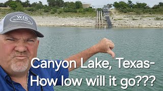 Canyon Lake, Texas Between an extensive drought and extreme water consumption  how low will it go?