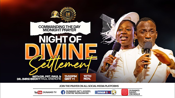MID NIGHT PRAYER COMMANDING THE DAY-NIGHT OF DIVINE SETTLEMENT. 10-11-2024