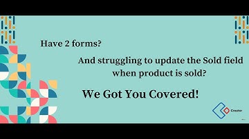 How to update "Sold" field across multiple forms in Zoho Creator!