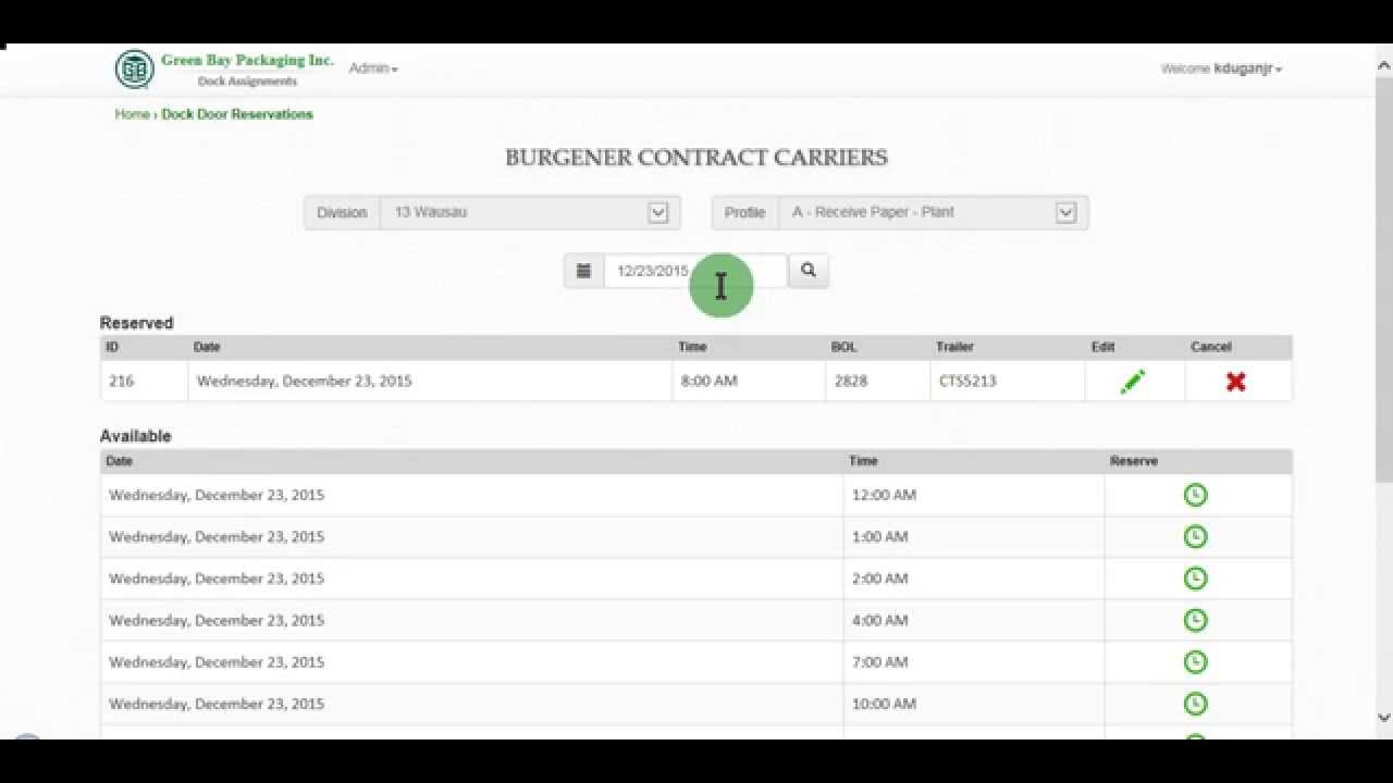 ePortal : Dock Assignments - YouTube