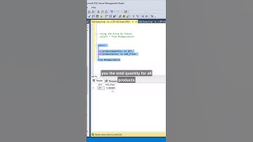 Thumbnail of #SQL Group By Explained in 60 Seconds!! #datascience #mssql #groupby