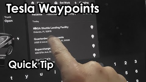 Tesla Waypoints: Adding Destinations to the Beginning or End of a set Trip #short