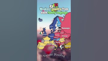 Weakest country in each family language #europe #map #mapping #geography #mapper