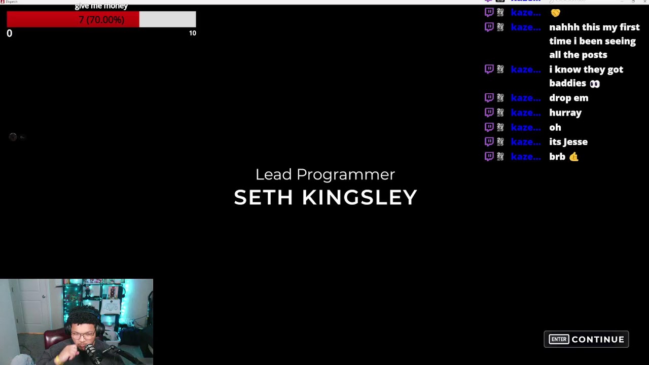 Dispatch first blind play through !DISCORD drops enabled